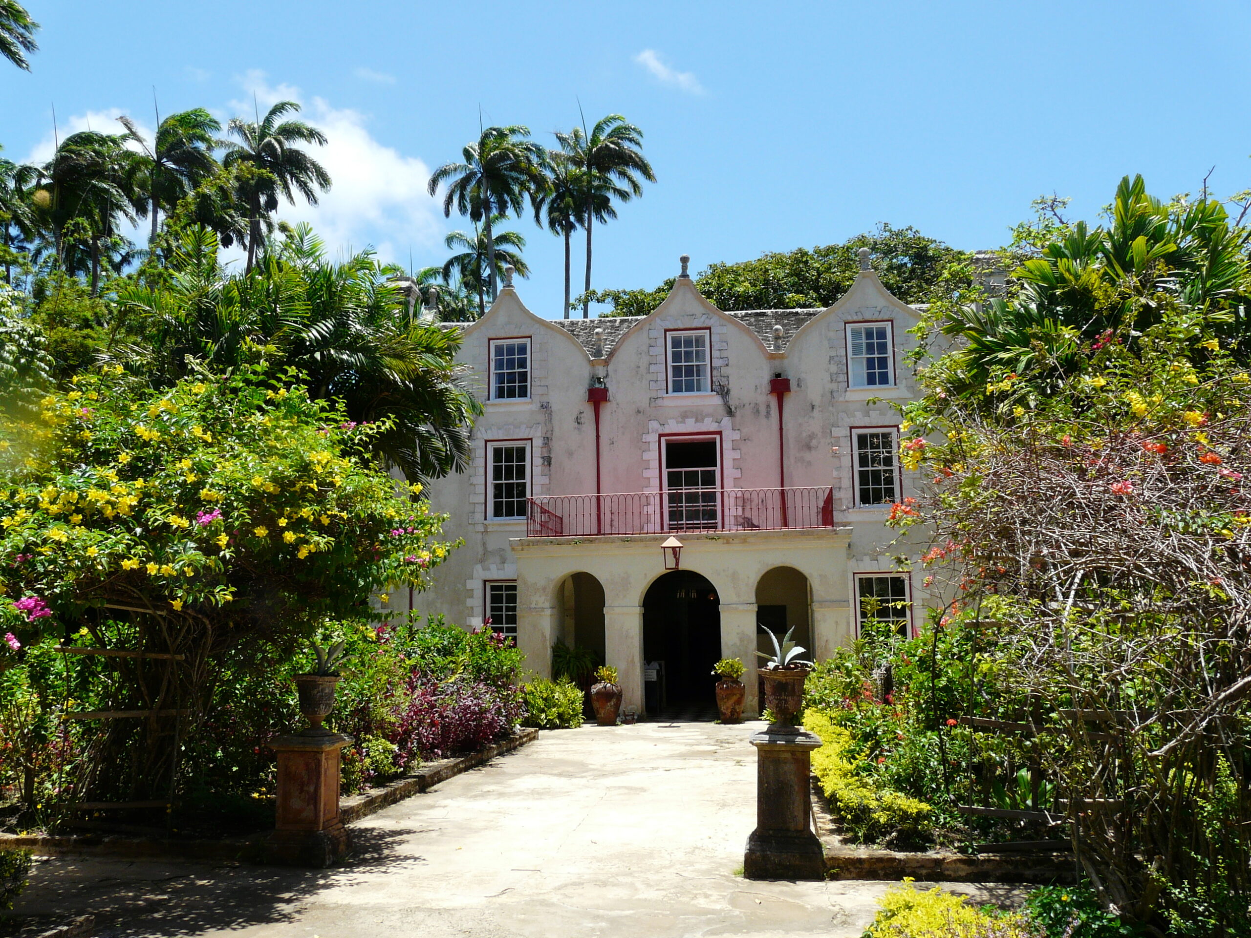 St Nicholas Abbey in Barbados. St Nicholas Abbey plantation and rum distillery in Barbados. 