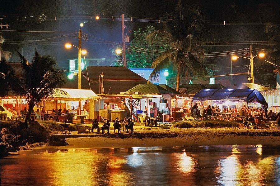 Friday night fish fry at Oistins in Barbados.