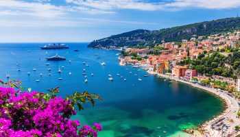 Villefranche sur Mer, France. Seaside town on the French Riviera or CÃ´te d `Azur