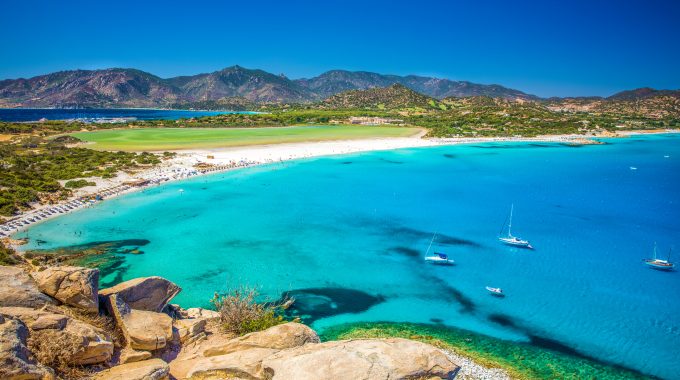 Porto Giunco beach, Villasimius, Sardinia, Italy